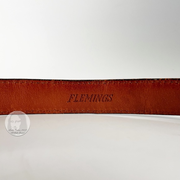 Vintage Alligator Belt Strap by Flemings of Buckhead Size 28 Made in USA